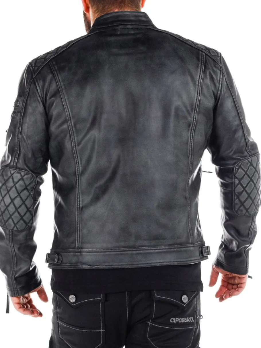 rd_carbon_pu_skindjakke___3.webp RD Carbon PU Skindjakke - Dirty Black^RockDenim Hot