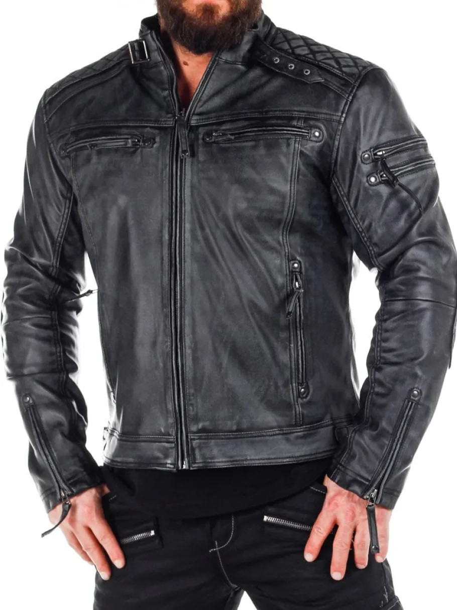 rd_carbon_pu_skindjakke___8.webp RD Carbon PU Skindjakke - Dirty Black^RockDenim Hot