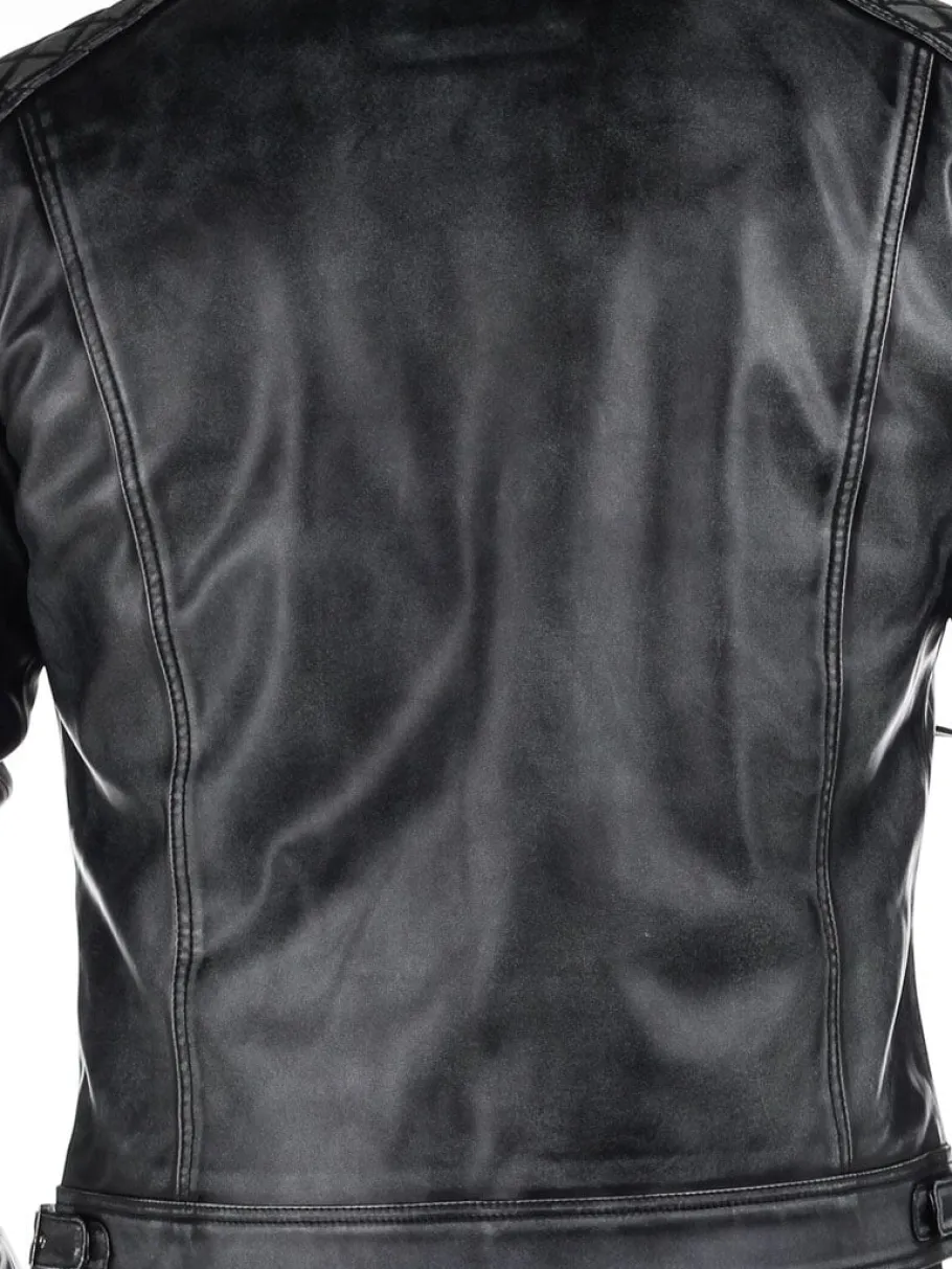 rd_carbon_pu_skindjakke___9.webp RD Carbon PU Skindjakke - Dirty Black^RockDenim Hot