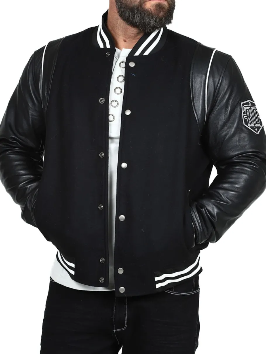 rd_enforcer_collegejakke__3.webp RD Enforcer Collegejakke - Sort^Rockdenim Sale