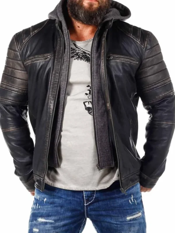 RD Exclusive Zanon Skindjakke - Dirty Black^Rockdenim Clearance