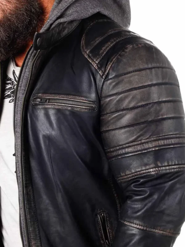 RD Exclusive Zanon Skindjakke - Dirty Black^Rockdenim Clearance
