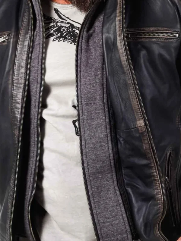 RD Exclusive Zanon Skindjakke - Dirty Black^Rockdenim Clearance
