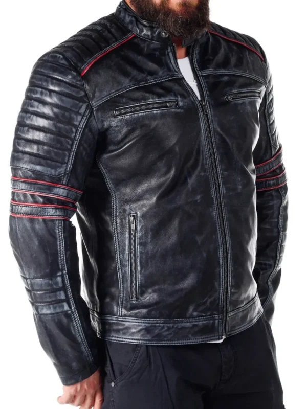 RD Exclusive Zone Skindjakke - Sort^RockDenim Clearance