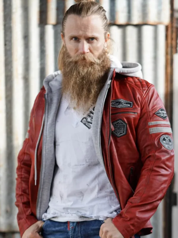 RD Fast Track Skindjakke - Rød^Rockdenim Discount