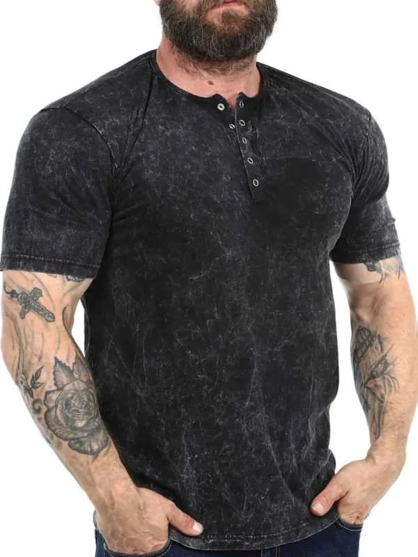 RD Fuel T-shirt - Washed Black^Rockdenim Hot