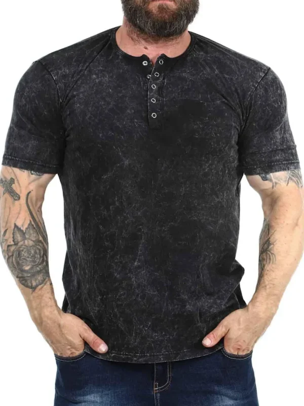RD Fuel T-shirt - Washed Black^Rockdenim Hot