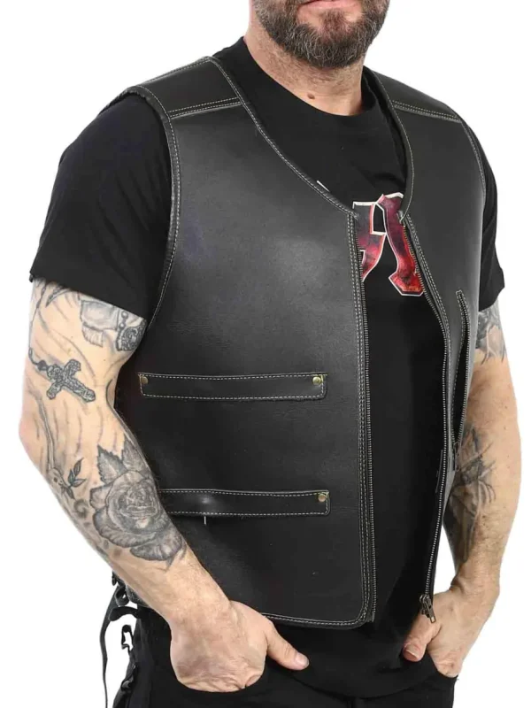 RD Heavy Biker Skindvest - Sort^Rockdenim Online