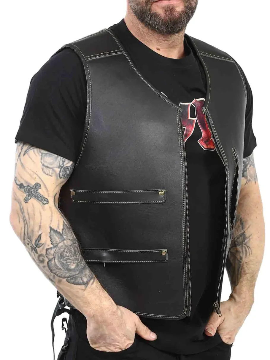 rd_heavy_biker_skindvest__0.webp RD Heavy Biker Skindvest - Sort^Rockdenim Online