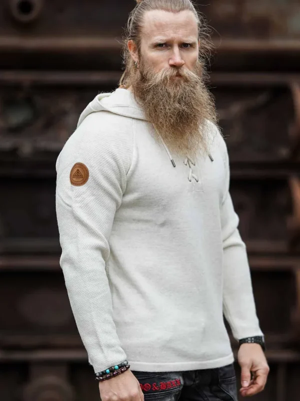 RD Hero Cashmere Strikket Trøje - Off White^RockDenim New