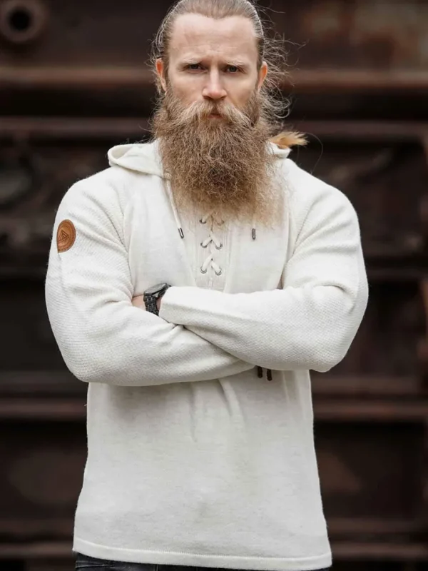 RD Hero Cashmere Strikket Trøje - Off White^RockDenim New