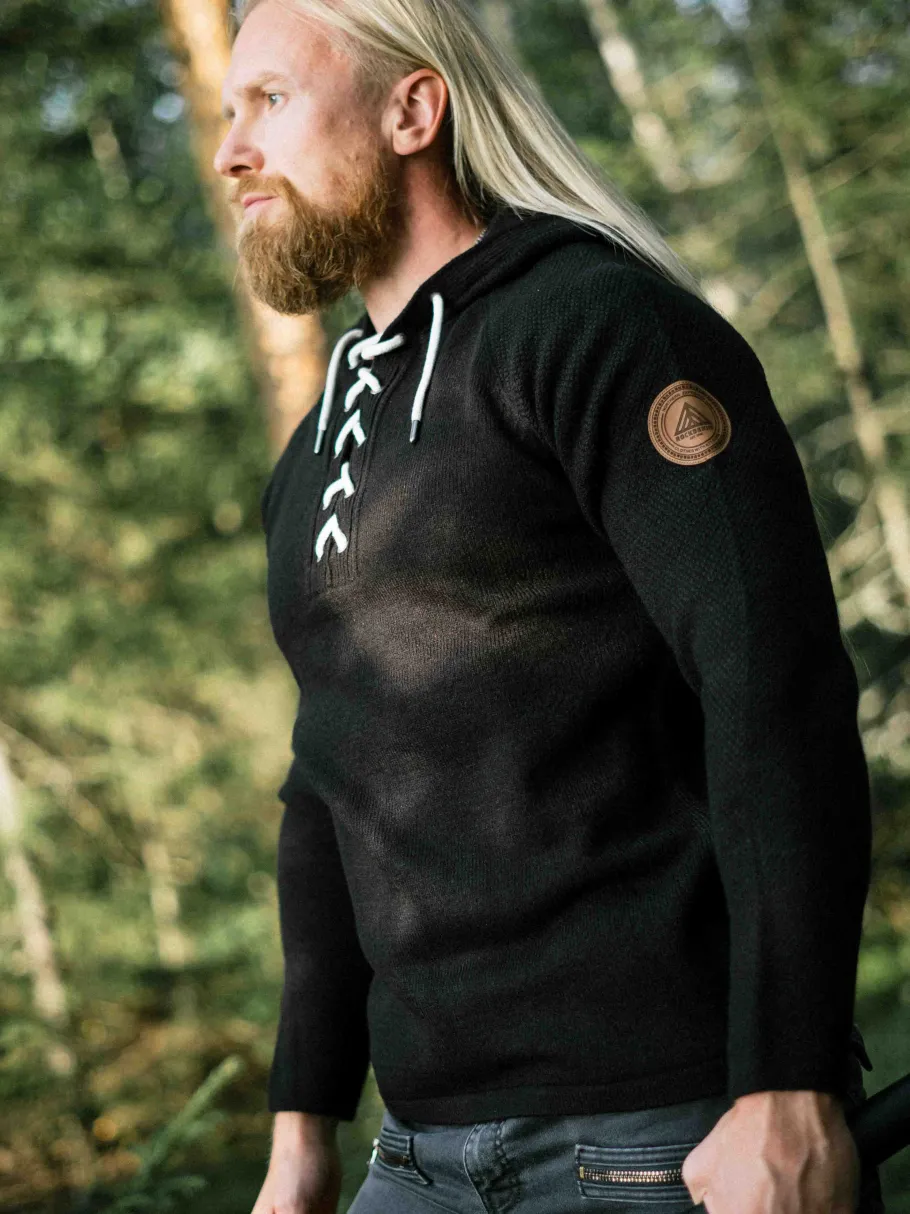 rd_hero_cashmere_strikket_2.webp RD Hero Cashmere Strikket Trøje - Sort^Rockdenim Discount