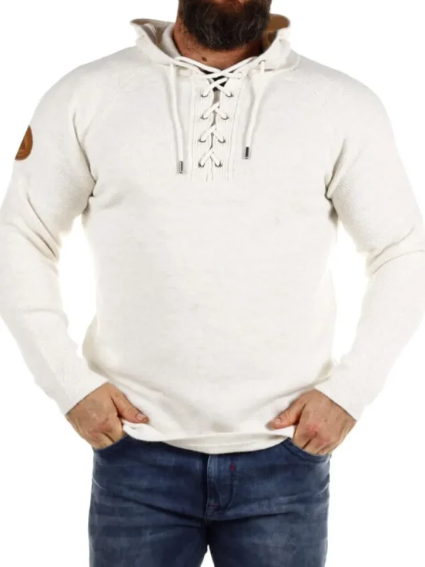 RD Hero Cashmere Strikket Trøje - Off White^RockDenim New
