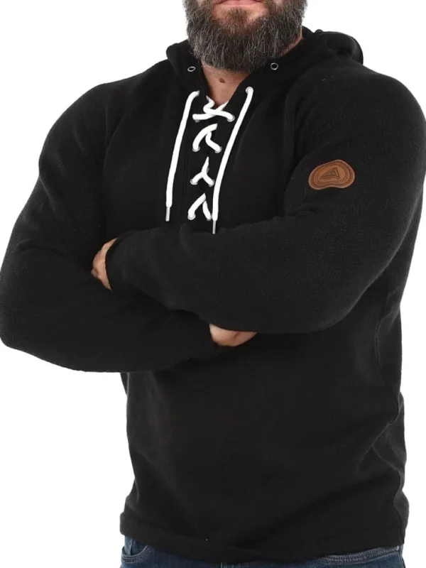 RD Hero Cashmere Strikket Trøje - Sort^Rockdenim Discount