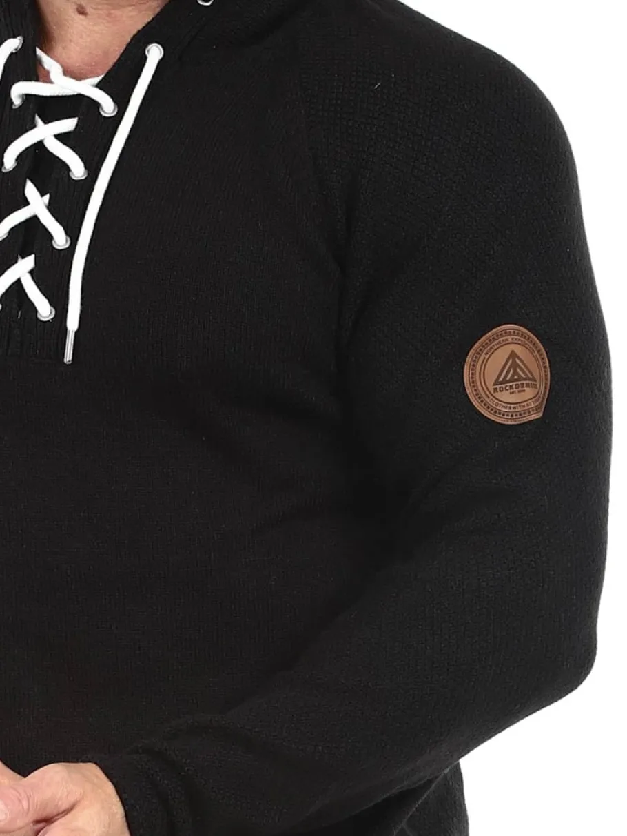 rd_hero_cashmere_strikket_4.webp RD Hero Cashmere Strikket Trøje - Sort^Rockdenim Discount