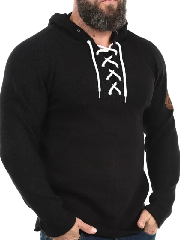 RD Hero Cashmere Strikket Trøje - Sort^Rockdenim Discount