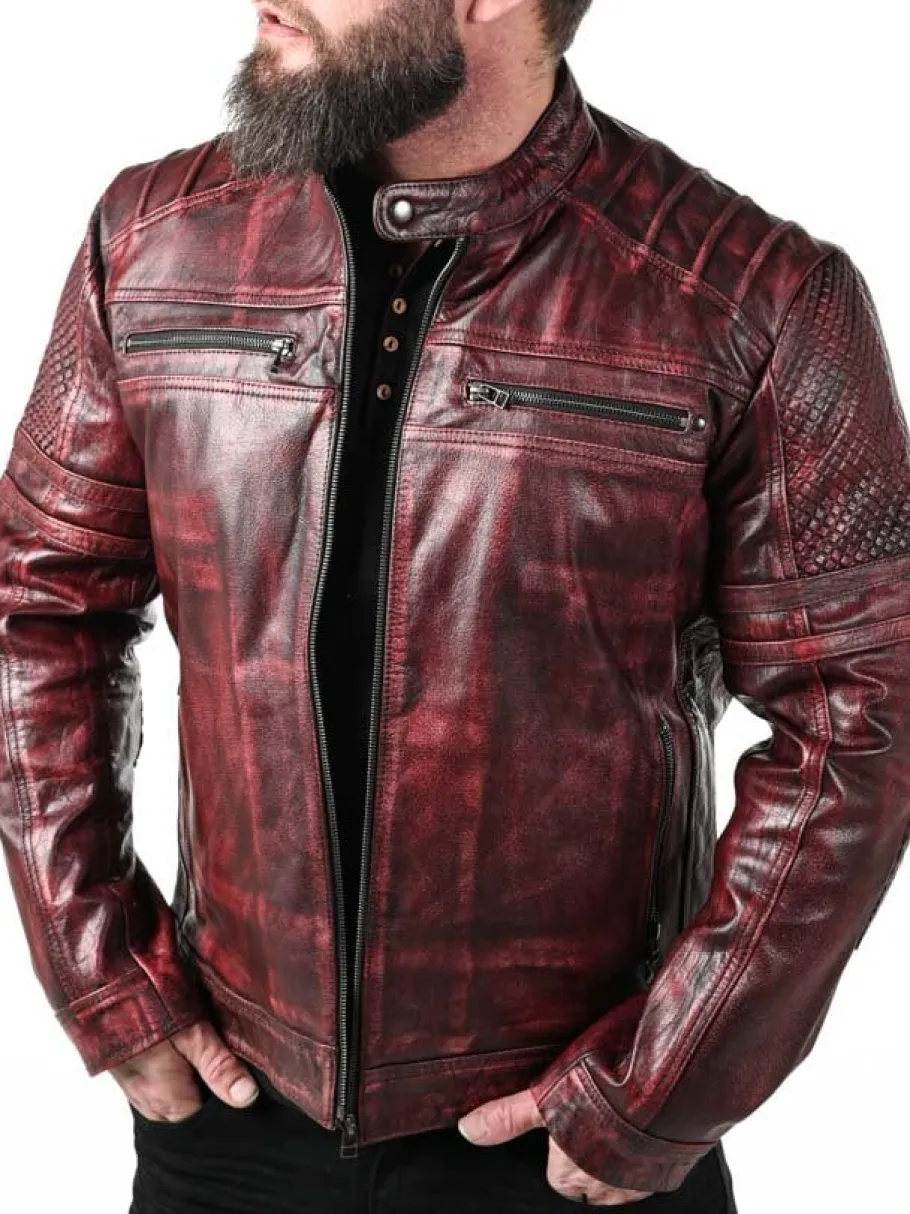 rd_iron_fury_skindjakke___4.webp RD Iron Fury Skindjakke - Rød^RockDenim Discount
