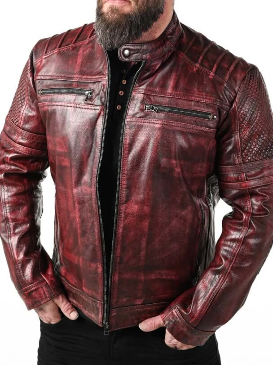 rd_iron_fury_skindjakke___6.webp RD Iron Fury Skindjakke - Rød^RockDenim Discount
