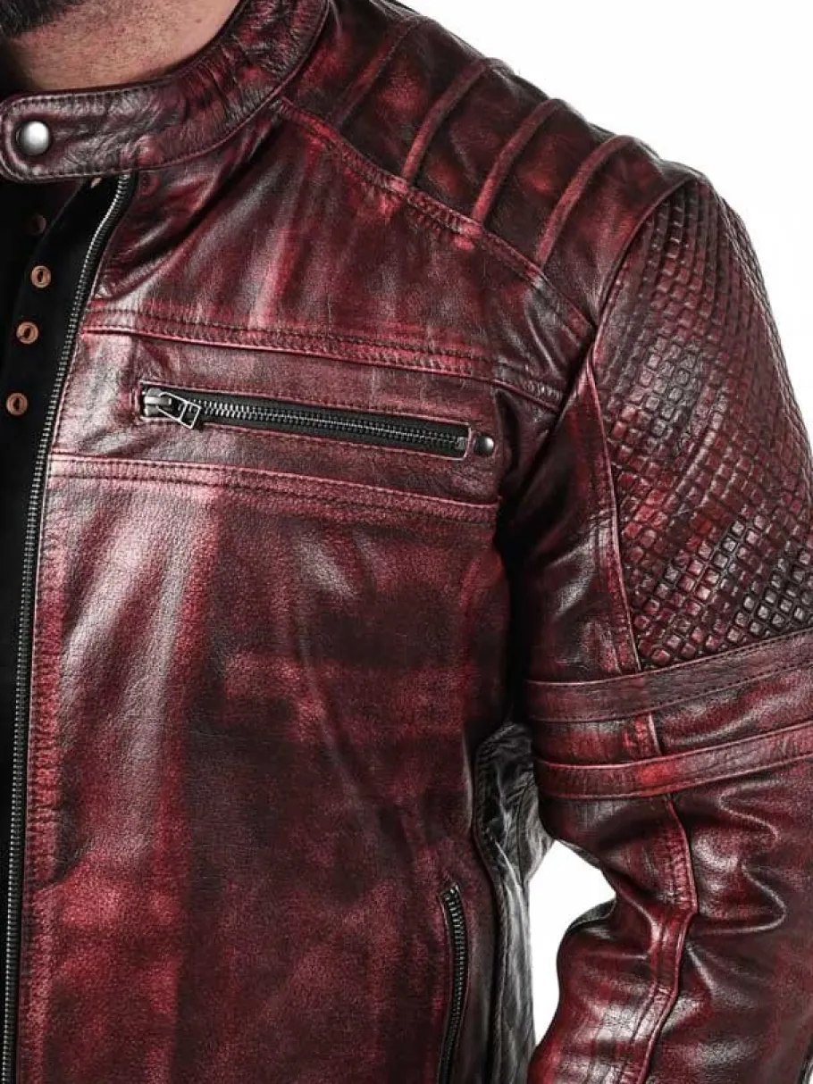 rd_iron_fury_skindjakke___7.webp RD Iron Fury Skindjakke - Rød^RockDenim Discount