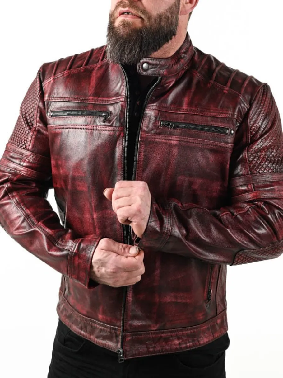rd_iron_fury_skindjakke___8.webp RD Iron Fury Skindjakke - Rød^RockDenim Discount