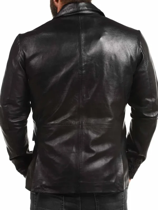 RD Leather Blazer - Sort^RockDenim Hot