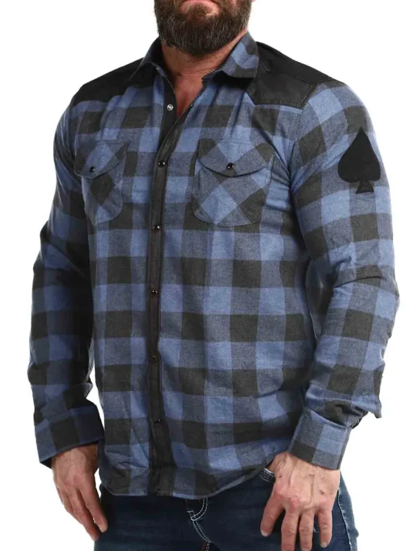 RD Lumberjack Skjorte - Blå/Sort^Rockdenim Outlet