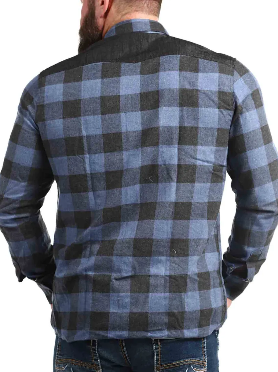 rd_lumberjack_skjorte__bl_2.webp RD Lumberjack Skjorte - Blå/Sort^Rockdenim Outlet