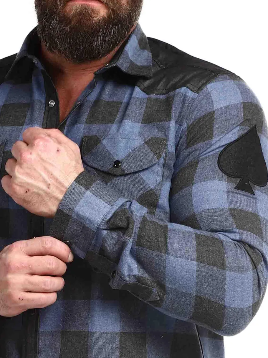rd_lumberjack_skjorte__bl_4.webp RD Lumberjack Skjorte - Blå/Sort^Rockdenim Outlet
