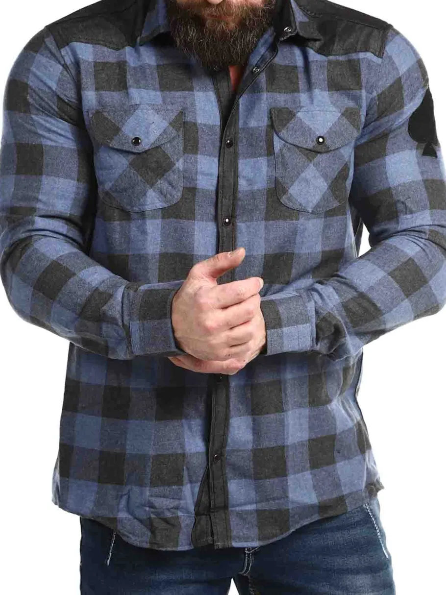 rd_lumberjack_skjorte__bl_5.webp RD Lumberjack Skjorte - Blå/Sort^Rockdenim Outlet