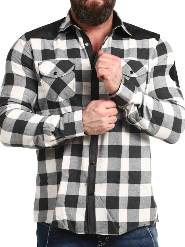 RD Lumberjack Skjorte - Sort/Hvid^RockDenim Hot