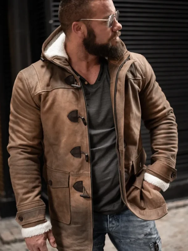 RD Matan Foret Skindfrakke - Brun^RockDenim Sale
