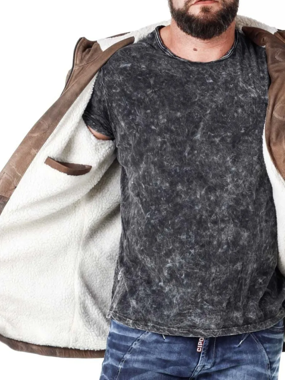 rd_matan_foret_skindfrakk_6.webp RD Matan Foret Skindfrakke - Brun^RockDenim Sale