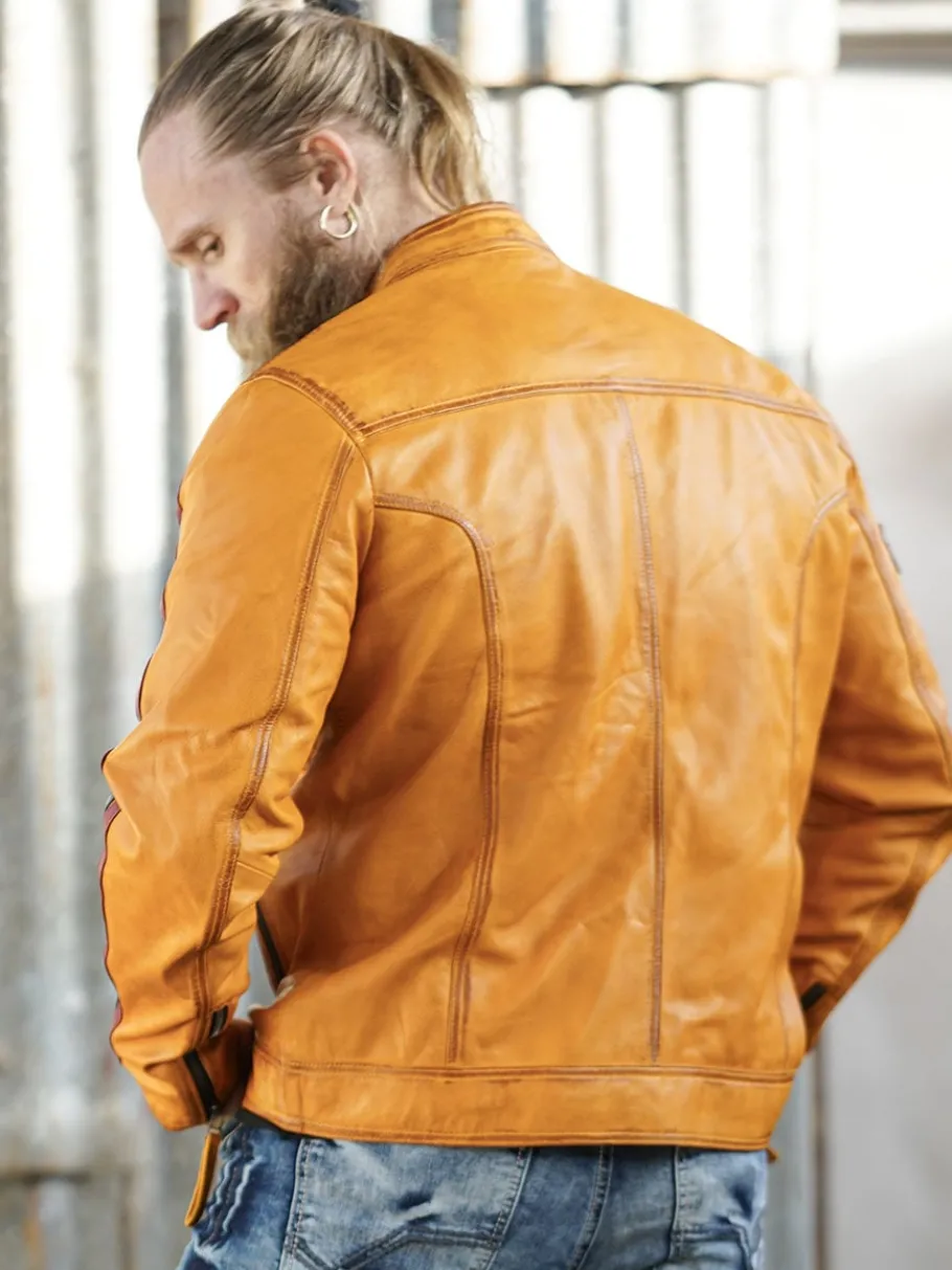 rd_nitro_skindjakke__oran_1.webp RD Nitro Skindjakke - Orange^Rockdenim Sale
