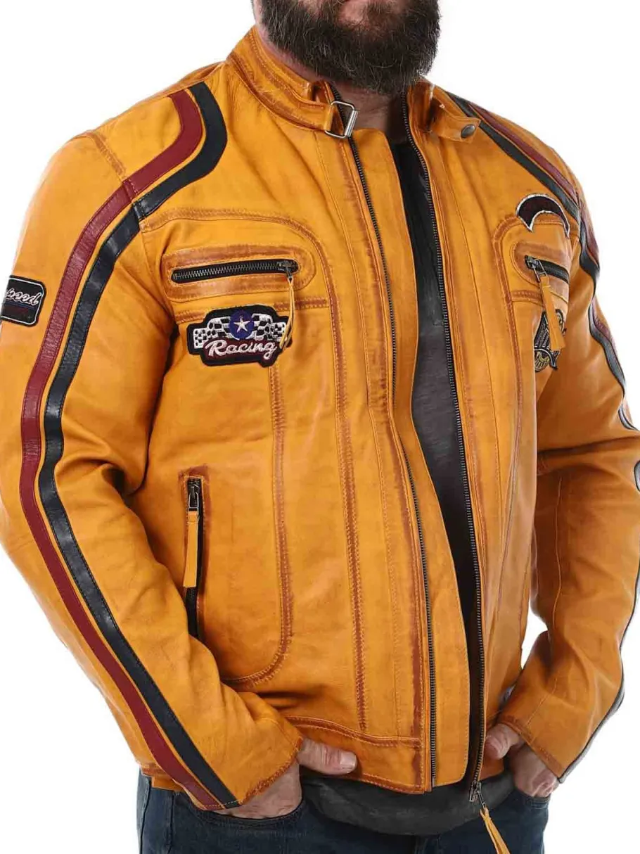 rd_nitro_skindjakke__oran_10.webp RD Nitro Skindjakke - Orange^Rockdenim Sale