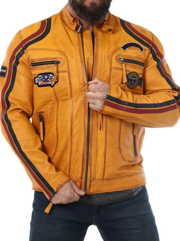 RD Nitro Skindjakke - Orange^Rockdenim Sale