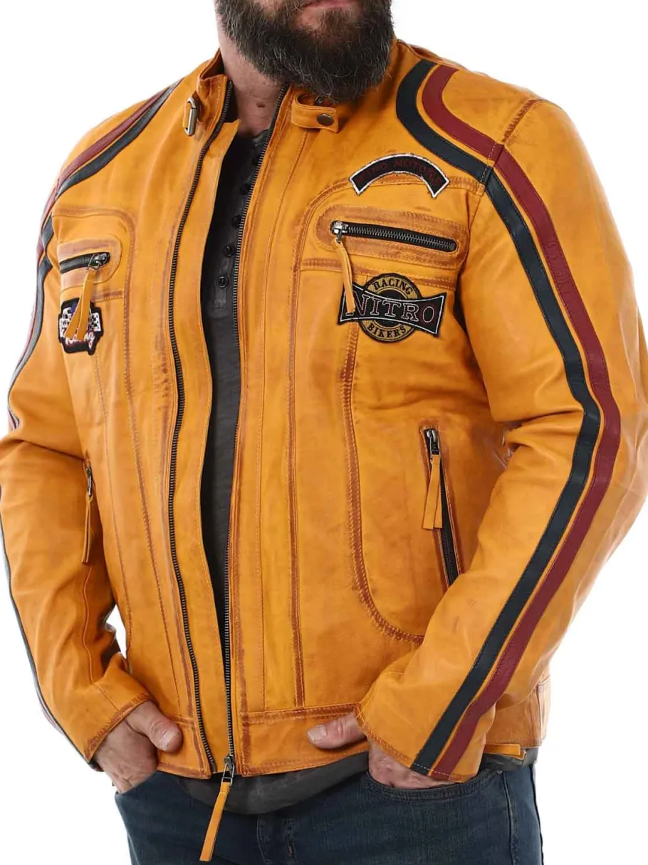 rd_nitro_skindjakke__oran_14.webp RD Nitro Skindjakke - Orange^Rockdenim Sale