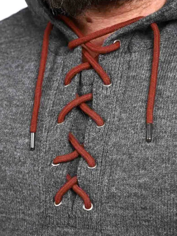 RD Njord Cashmere Strikket Trøje - Mørkegrå^Rockdenim New