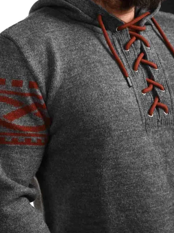 RD Njord Cashmere Strikket Trøje - Mørkegrå^Rockdenim New
