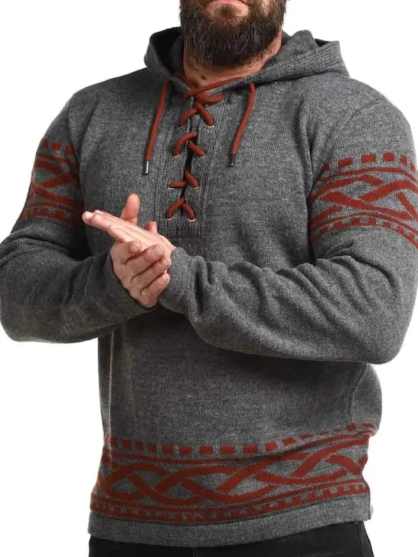 RD Njord Cashmere Strikket Trøje - Mørkegrå^Rockdenim New