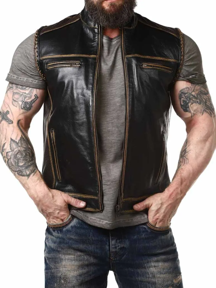 rd_power_rider_skindvest__0.webp RD Power Rider Skindvest - Sort/Beige^Rockdenim Clearance