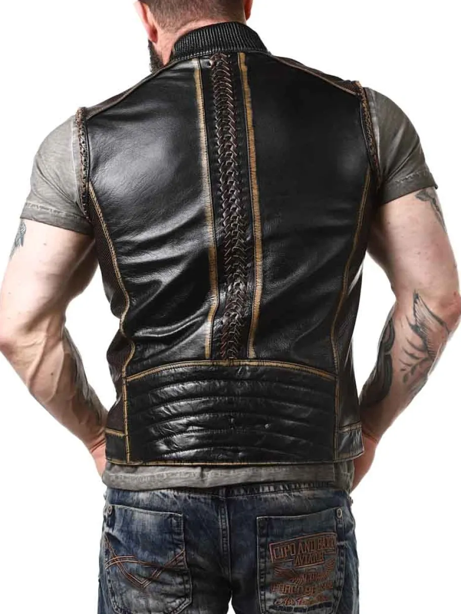 rd_power_rider_skindvest__1.webp RD Power Rider Skindvest - Sort/Beige^Rockdenim Clearance