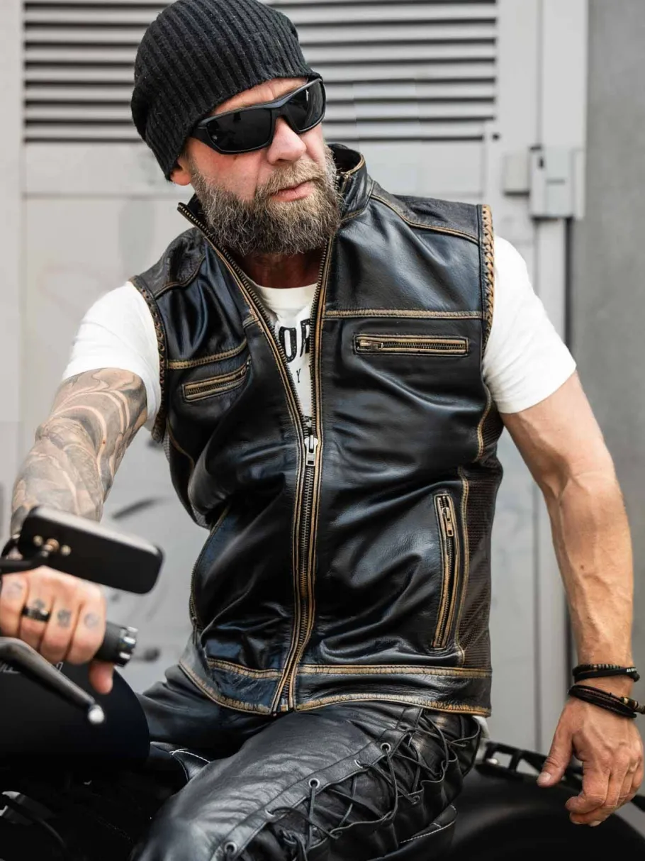 rd_power_rider_skindvest__2.webp RD Power Rider Skindvest - Sort/Beige^Rockdenim Clearance