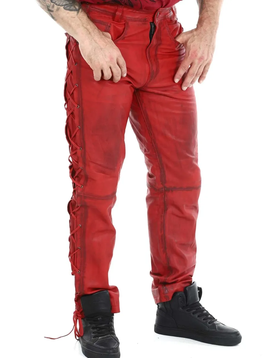 rd_premium_nitro_skinnbuk_1.webp RD Premium Nitro Skinnbukser - Rød^Rockdenim Clearance