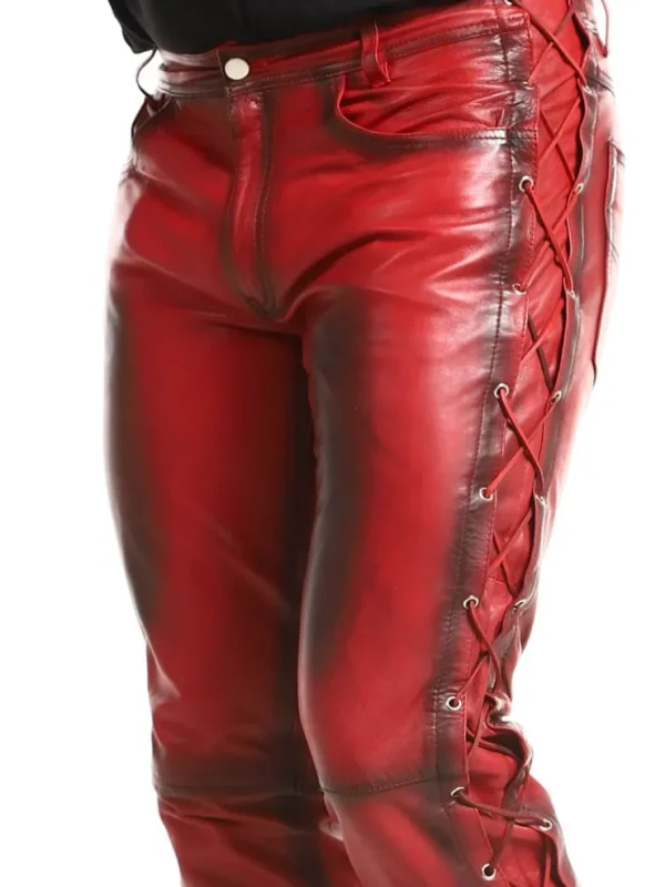 RD Premium Nitro Skinnbukser - Dirty Red^Rockdenim Discount
