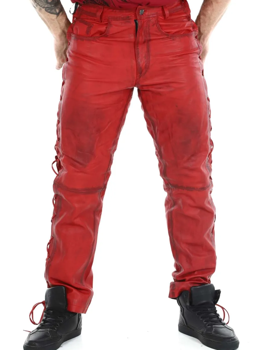 rd_premium_nitro_skinnbuk_2.webp RD Premium Nitro Skinnbukser - Rød^Rockdenim Clearance