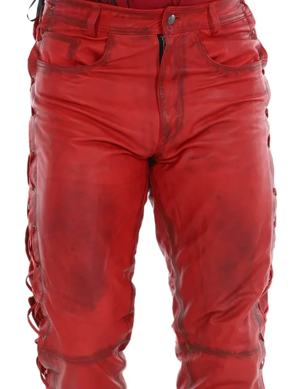 RD Premium Nitro Skinnbukser - Rød^Rockdenim Clearance