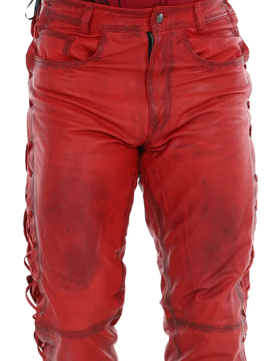 rd_premium_nitro_skinnbuk_3.webp RD Premium Nitro Skinnbukser - Rød^Rockdenim Clearance