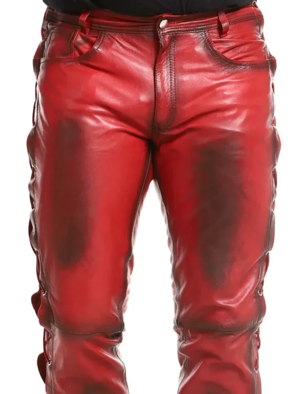 RD Premium Nitro Skinnbukser - Dirty Red^Rockdenim Discount
