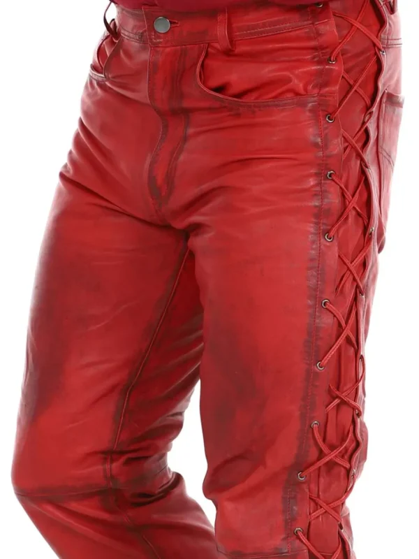 RD Premium Nitro Skinnbukser - Rød^Rockdenim Clearance