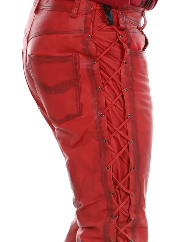RD Premium Nitro Skinnbukser - Rød^Rockdenim Clearance